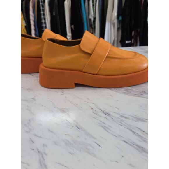 Men\'s Platform Slip-On Loafer in Bright Orange